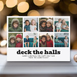 8 Foto Deck Hallen Schwarz-weiß Weihnachten Karier<br><div class="desc">Verwenden Sie acht quadratische Foto und machen Sie einen einzigartigen und trendigen Frohen Weihnachtsgrüßen mit einem einfachen karierten Muster auf der Rückseite. Wenn Sie etwas bewegen möchten,  klicken Sie auf die Schaltfläche Anpassen,  um Änderungen vorzunehmen.</div>