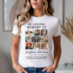 8-Foto-Gedenkkollage-T-Shirt – In Liebe in Erinner T-Shirt