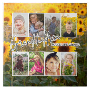 8 Foto "Großeltern machen das Leben groß" Fliese