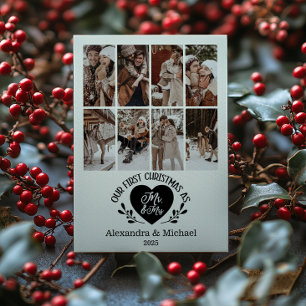 8 Foto Herz Erstes Weihnachten als Herr und Frau