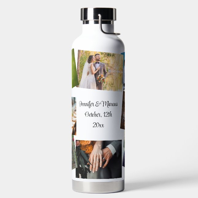 8 Foto Hochzeitsvorlage Anpassen der Hot Cold Trinkflasche (links)