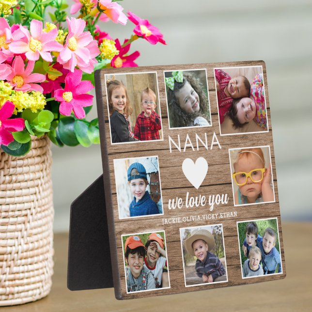 8 Foto Rustikales Stallholz Liebe You Nana Grandki Fotoplatte (Von Creator hochgeladen)