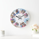 8 FotoCollage Personalisiert Große Wanduhr<br><div class="desc">8 Foto Collage Personalisiert Template Wanduhr ... Fügen Sie einfach Ihre eigenen Fotos und Texte zu dieser großartigen Wanduhr ... einfach zu personalisieren .. anpassbare Fotoplattuhr von Ricaso - perfekte Geschenkideen - fügen Sie Ihren Familiennamen oder anderen Text hinzu. Ein wunderbarer, herzlicher Sake für sich oder andere. Geben Sie die...</div>