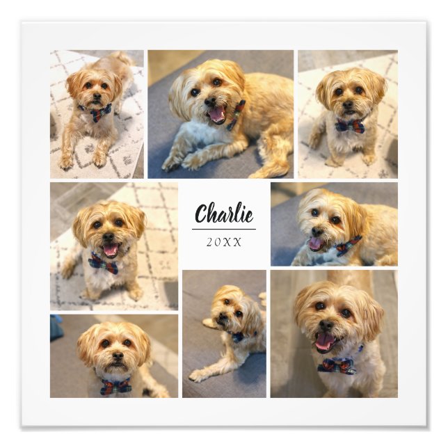 8 FotoCollage Personalisiertes Foto drucken (Vorne)