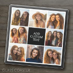 8 FotoCollage - Schwarz-weiß - Benutzerdefinierter Glasuntersetzer<br><div class="desc">Für dieses Design können Sie Instagram-Fotos verwenden. Verwenden Sie 8 quadratische Foto,  um ein einzigartiges und persönliches Geschenk zu kreieren. Wenn Sie die Bilder anpassen müssen,  klicken Sie auf das Werkzeug anpassen,  um Änderungen vorzunehmen.</div>
