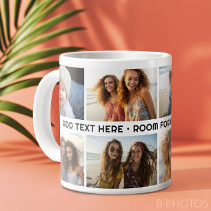 8 Fotomaterial 1 Textzeile — CAN Edit Color Jumbo-Tasse
