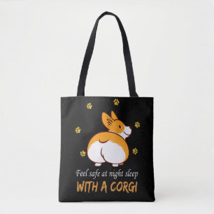 8 fühlen sich bei Nachtruhe mit einem Corgi sicher Tasche