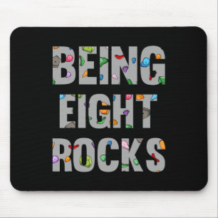 8. Geburtstag Boulderer 8 Jahre alt, der acht wird Mousepad