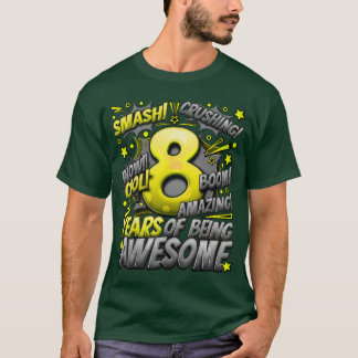 8. Geburtstag Comic-Stil Toll seit 2015 8 Jahre T-Shirt