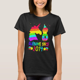 8. Geburtstag Einhorn Fidget Pop Es Geburtstagskin T-Shirt