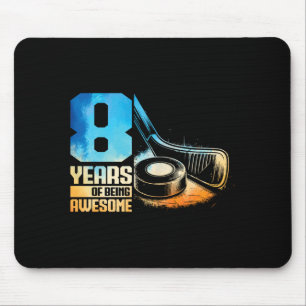 8. Geburtstag Jungen Eishockeyspieler Eishockey 8 Mousepad