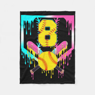 8. Geburtstag Softll Home Plate Tropf Eiscreme 8 J Fleecedecke
