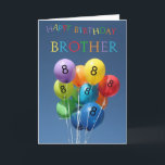 8. Geburtstagskarte farbige Ballons Brother Karte<br><div class="desc">Erstellt aus einem Original Studio Porto Sabbia Foto! Diese farbige Balloons-Geburtstagskarte ist als altersspezifische Karte im Alter von 1 bis 12 Jahren,  in verschiedenen Sprachen,  für verschiedene spezifische (Familien-)Beziehungen und als Geburtstagsparty-Einladung erhältlich.</div>