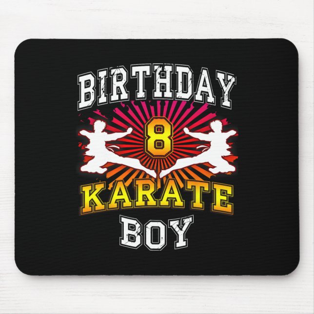 8. Geburtstagskind - Karate 8 Jahre Mousepad (Vorne)
