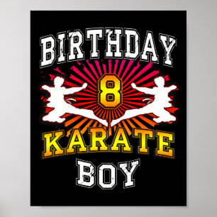 8. Geburtstagskind - Karate 8 Jahre Poster