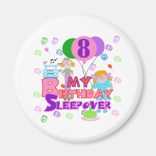 8. GeburtstagSleepover Magnet