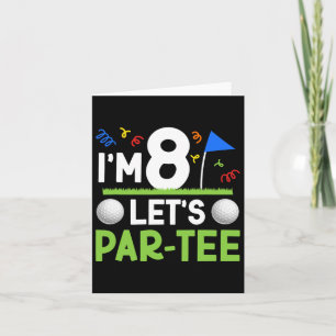 8. Geburtstagsparty Golf Boy Acht Jahr Alter Golfe Karte