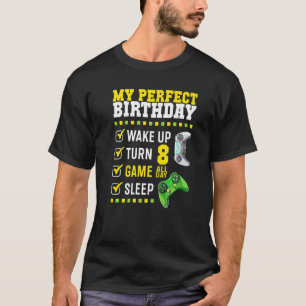 8. Geburtstagsparty perfekt für Gamer 8 Jahre alt T-Shirt