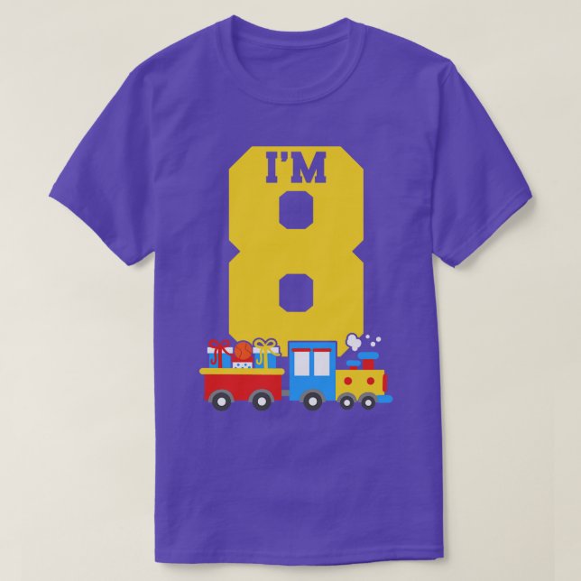 8. Geburtstagszug 1 T-Shirt (Design vorne)