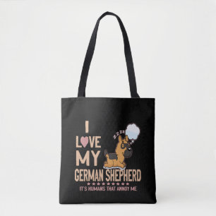 8 Ich Liebe mein deutscher Schäferhund Es sind Men Tasche