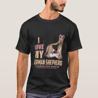 8 Ich liebe meinen deutschen Schäferhund, es sind  T-Shirt