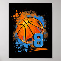 8 Jahre alt 8. Geburtstag Basketball