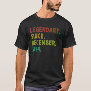 8 Jahre alte Legende Seit Dezember 2014 8. Birthda T-Shirt