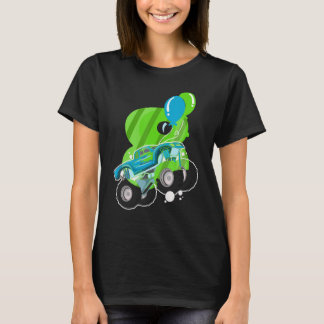 8 Jahre Altes Kid Monster Truck Geburtstagsparty T-Shirt