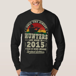 8 Jahre Jäger auf Hirschjagd Vintag 2015 8. B T-Shirt