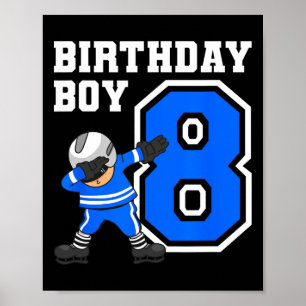 8 Jahre Junge Eishockey Spieler 8. Geburtstag Kind Poster