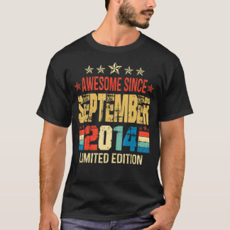 8 Jahre Phantastisch seit September 2014 8. Geburt T-Shirt