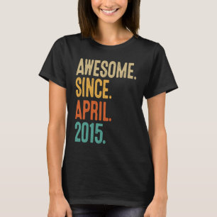 8 Jahre Vintag im April 2015 8. Geburtstag 3 T-Shirt