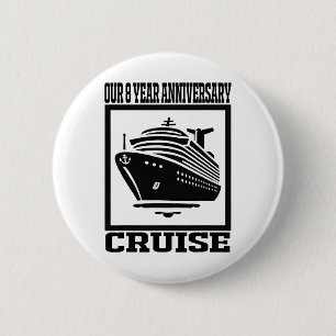 8-Jahres-Jubiläumskreuzfahrt passende Kreuzfahrtsc Button
