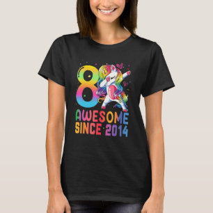 8-jährige Mädchen Phantastisch seit 2014 Dabbing U T-Shirt