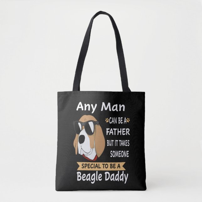 8 Jeder Mann Beagle Daddy Tasche (Vorderseite)