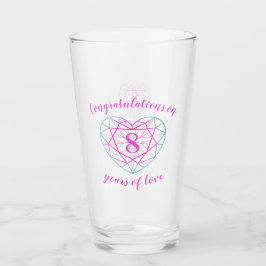 8. Jubiläum 8 Jahre Liebe-Tourmalin-Brauch Glas