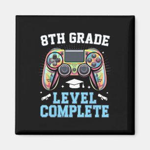 8. Klasse Abschluss Letzter Schultag Gamer Magnet