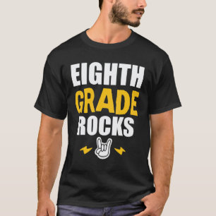 8. Klasse rockt Zurück zur Schule Musiklehrer-St T-Shirt