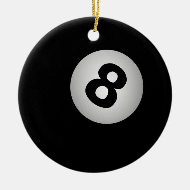 8 Kugelschmuck Keramik Ornament (Vorne)