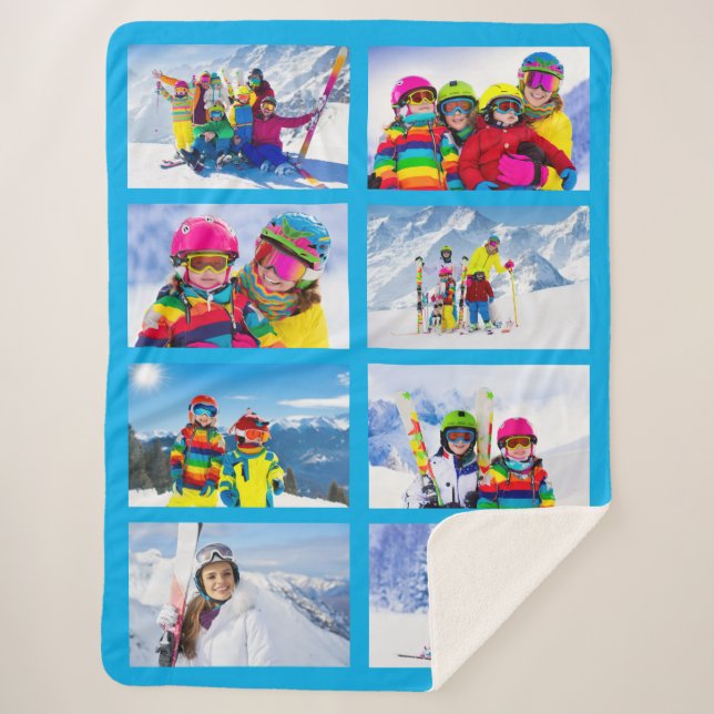 8 Landscape Foto Collage Azure Sherpadecke (Vorderseite)