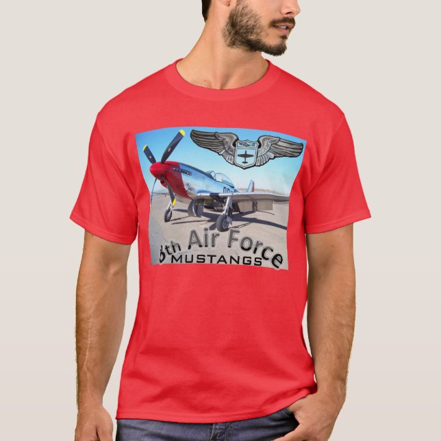 8. Luftwaffen-Mustangs T-Shirt (Vorderseite)