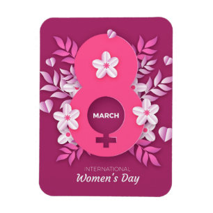 8 März - Internationaler Frauentag Magnet