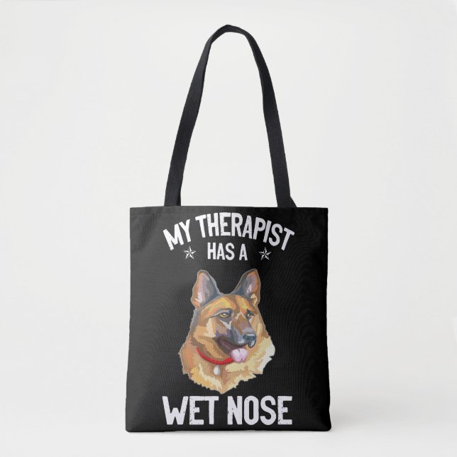 8 Mein Therapeut hat eine Nase Tasche (Vorderseite)