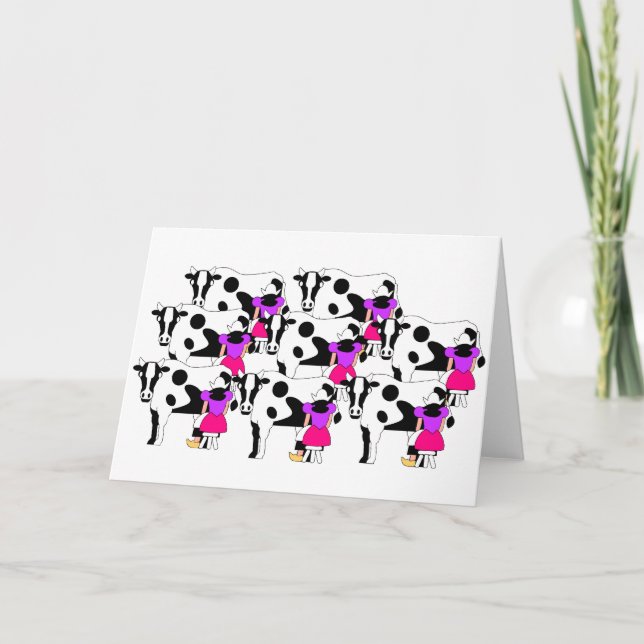 8 Milchmähen Karte (Vorderseite)