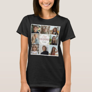 8 Photo Collage Meilleur T-shirt jamais grand-mère