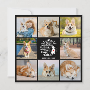 8 Photo Collage Pet Chien Perte Carte de souvenir