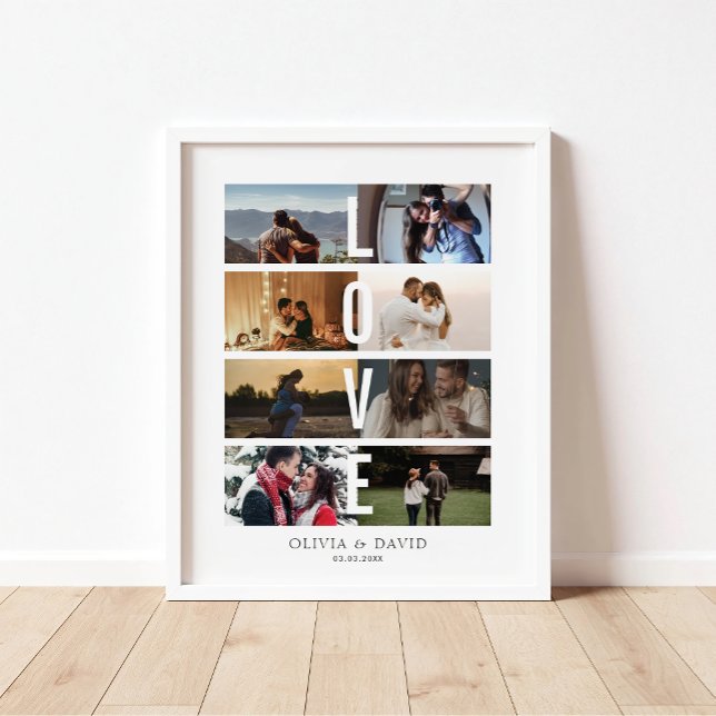 8 Photo Love Collage Poster (Von Creator hochgeladen)