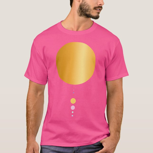 8 Planets Solar System Astronomy T-Shirt (Vorderseite)
