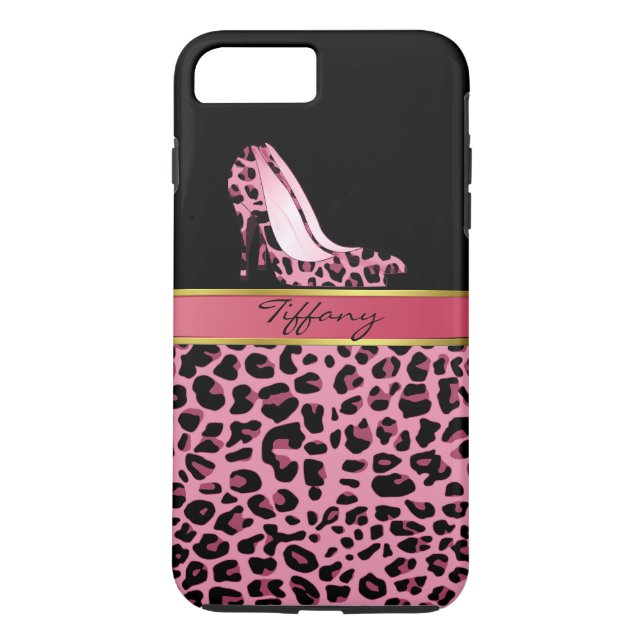 8 Plus/7 Plus Coque d'impression Jaguar Pink Chic pour iPhone 7  (Dos)