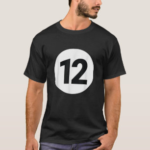 8 Pool Ball 12 Billard Halloween Gruppe M T-Shirt